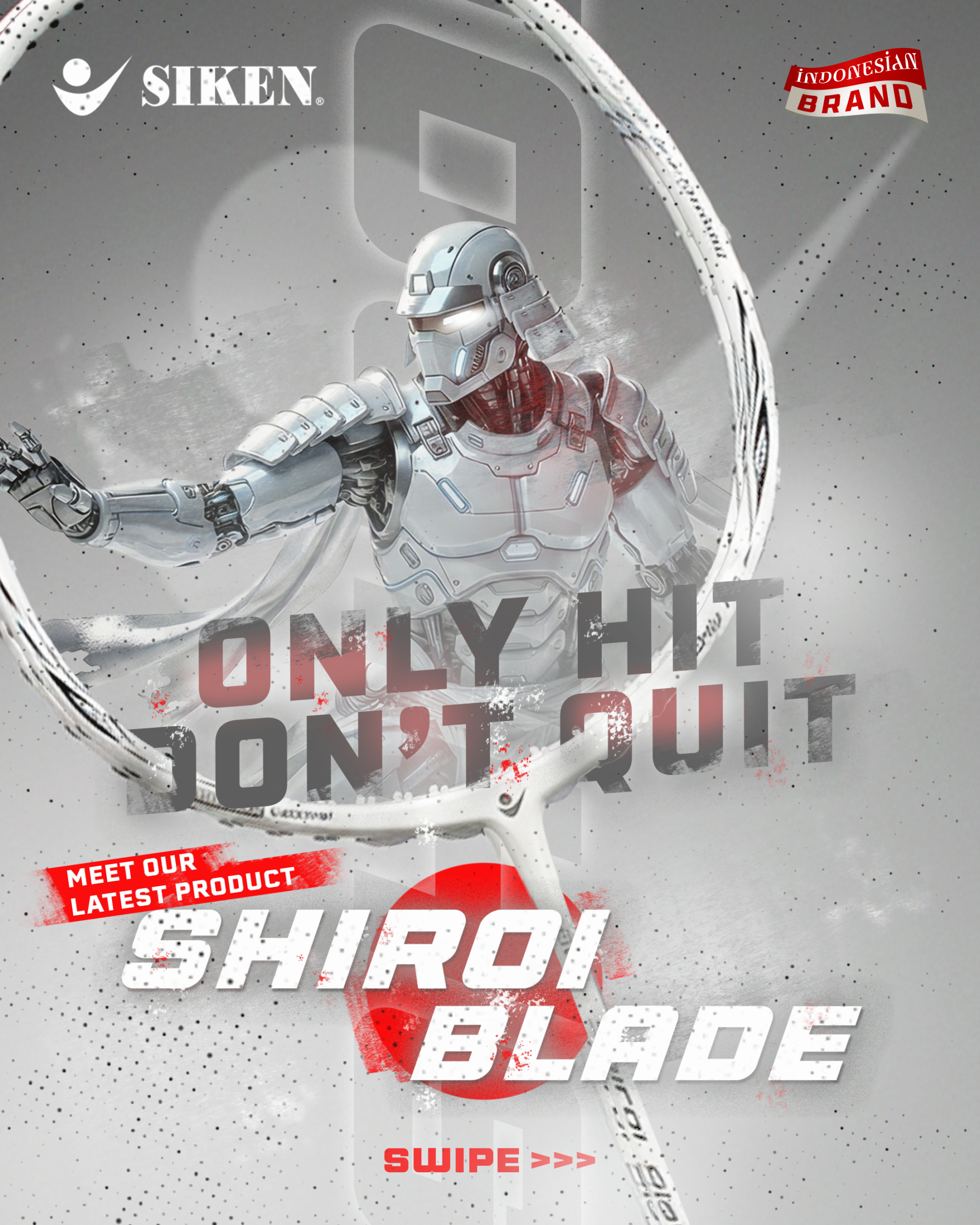 Raket Badminton Siken Shiroi Blade